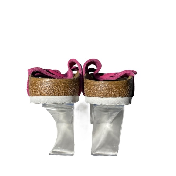 Birkenstock Arizona Soft Footbed Suede Leather Size 38 L7 M5 Fuchsia Tulip - Picture 5 of 7
